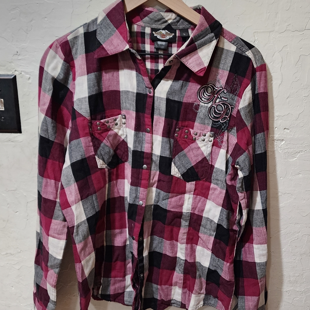 Harley Davidson button down